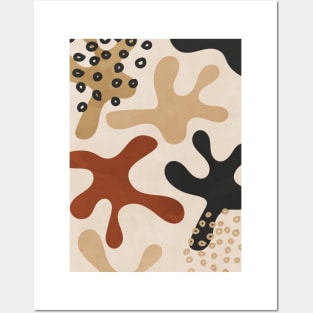 Organic Abstract Shapes 4 Posters and Art